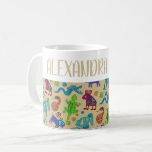 Afrikanisch-mexikanische Kultur - primitives Stamm Kaffeetasse
