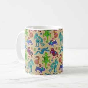 Afrikanisch-mexikanische Kultur - primitives Stamm Kaffeetasse