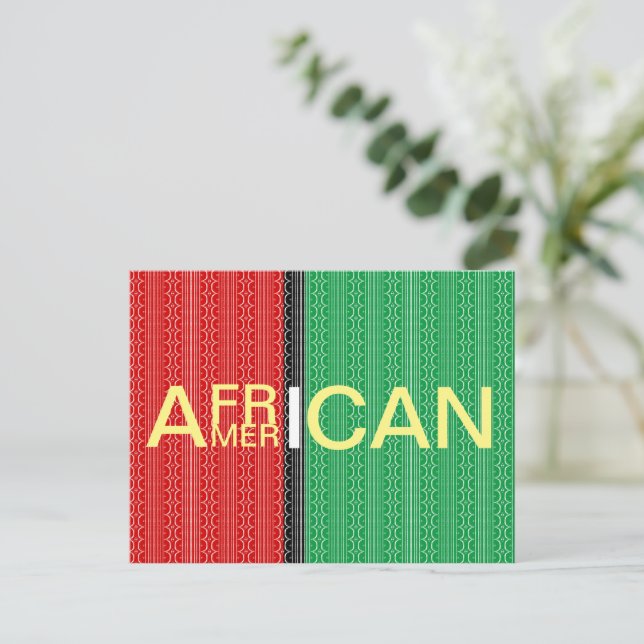Afrikanisch Postkarte (Stehend Vorderseite)