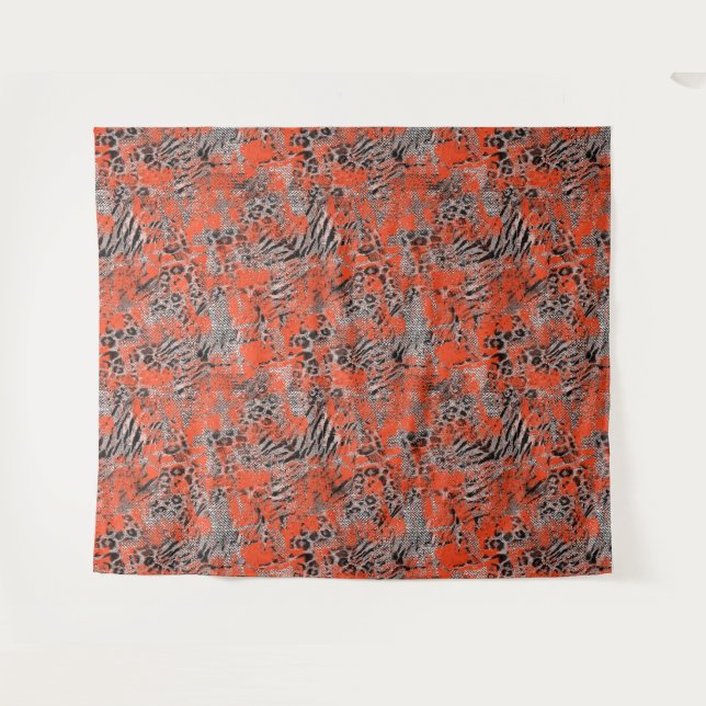 Afrikanisch, Stammeszugehörigkeit. Wandteppich (Vorderseite (Horizontal))