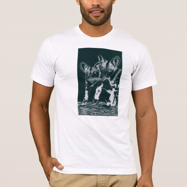 Afrikanisch-Wilde Hunde T-Shirt (Vorderseite)