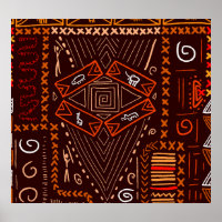 Afrikanische Aborigine-Kunst Nahtloses Muster
