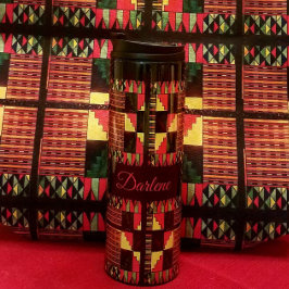 Afrikanische abstrakte Designs feiern Thermosbecher