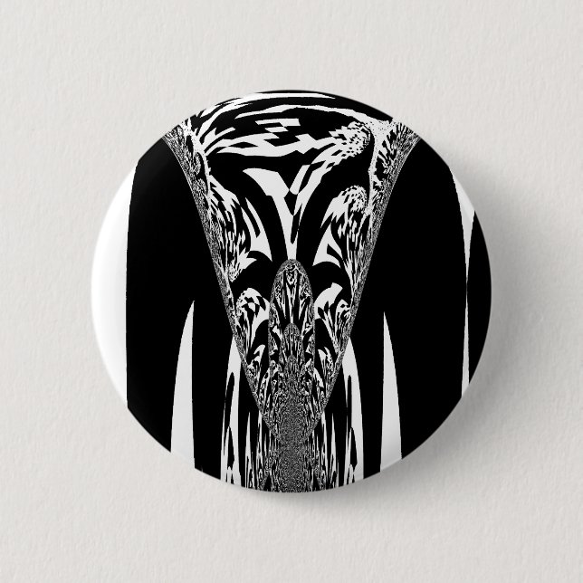 Afrikanische Abstrakte Kunstdrucke Button (Vorderseite)