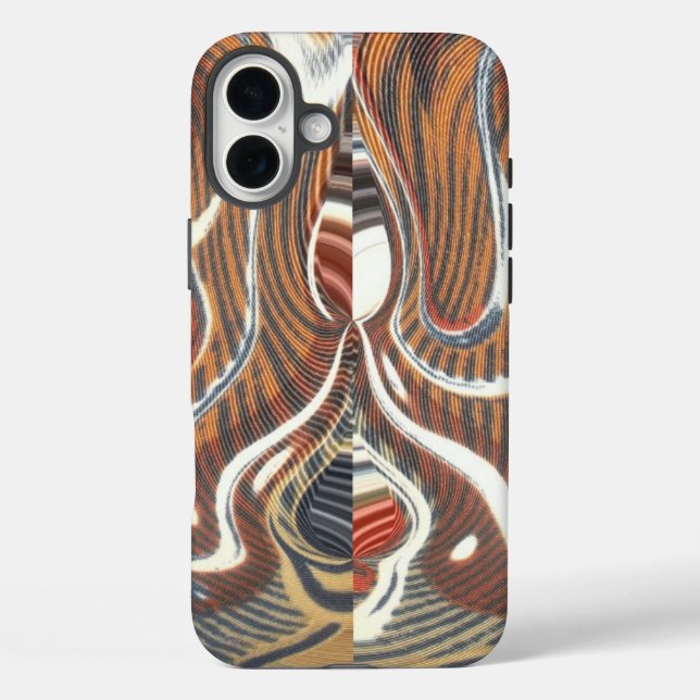 Afrikanische Abstrakte Kunstdrucke iPhone 16 Plus Hülle (Rückseite)
