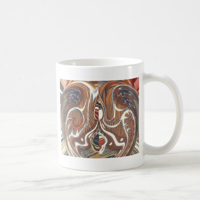 Afrikanische Abstrakte Kunstdrucke Kaffeetasse (Rechts)