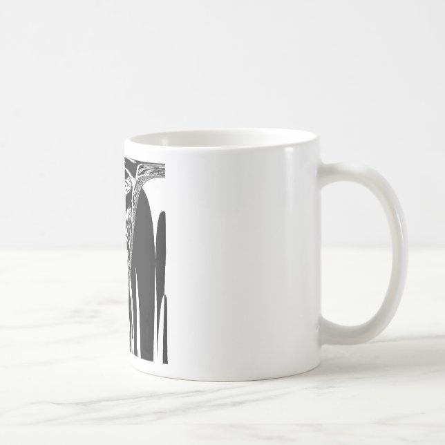 Afrikanische Abstrakte Kunstdrucke Kaffeetasse (Rechts)
