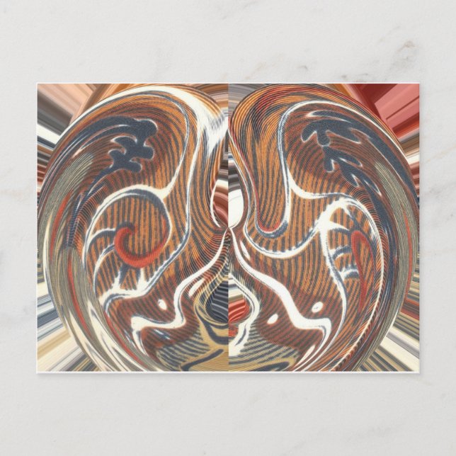 Afrikanische Abstrakte Kunstdrucke Postkarte (Vorderseite)