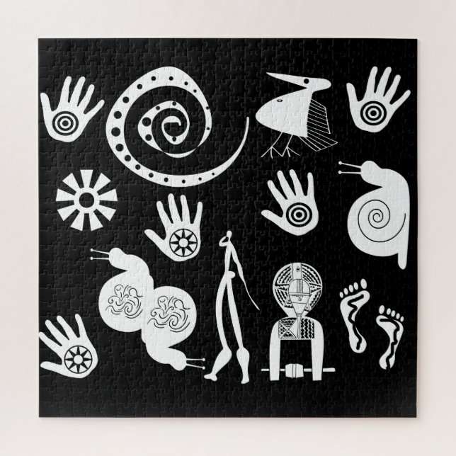 Afrikanische abstrakte Stammeskunst (Vertikal)