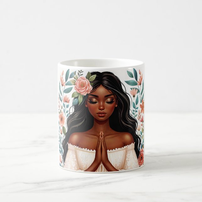 Afrikanische Amerikanerin Prahlerin Kaffeetasse (Mittel)
