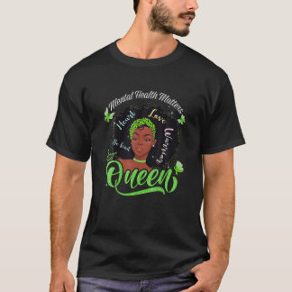 Afrikanische Amerikanerin Psychische Gesundheitsfr T-Shirt