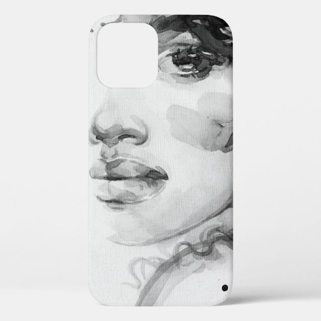 afrikanische Amerikanerin. Schönheitsmode-Illustra Case-Mate iPhone Hülle (Rückseite)