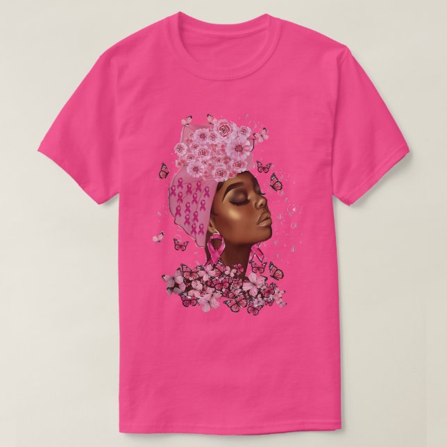 Afrikanische Amerikanerinnen Geschenke über Brustk T-Shirt (Design vorne)