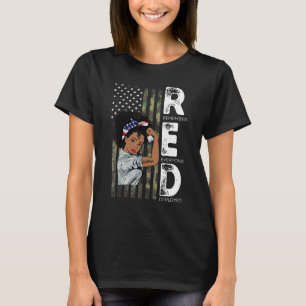 Afrikanische Amerikanerinnen Veteran unterstützen  T-Shirt