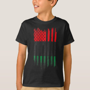 Afrikanische amerikanische Flagge 1865 Schwarze Ge T-Shirt