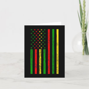 Afrikanische amerikanische Flagge für den Monat de Karte