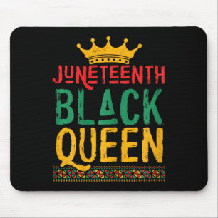 Afrikanische Amerikanische Juneteente Black Queen Mousepad