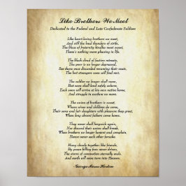 Afrikanische amerikanische Poesie wie Brüder, die Poster