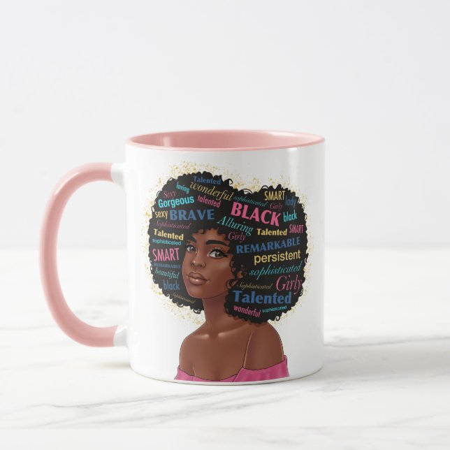 Afrikanische Amerikanische Prinzessin 11 oz Tasse (Links)
