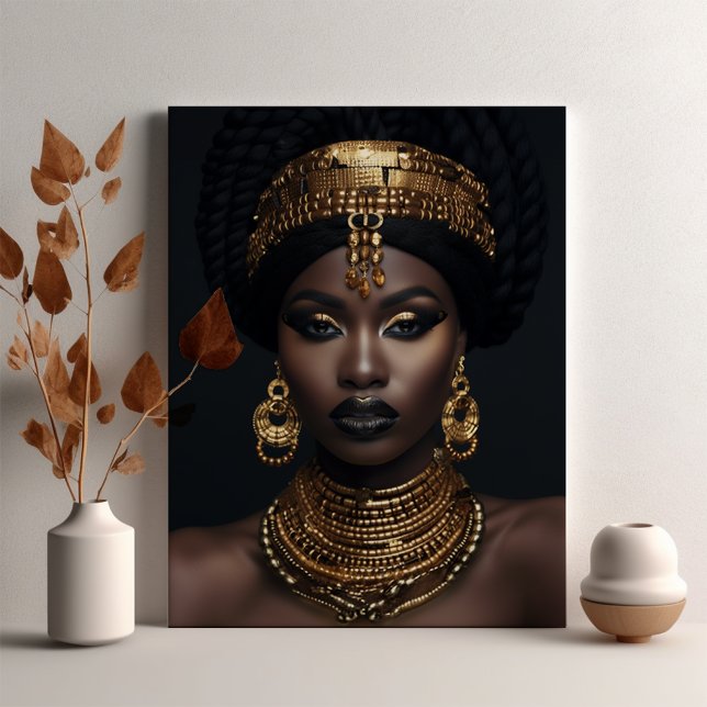 Afrikanische amerikanische Wall Art, Schwarze Maue Leinwanddruck (Von Creator hochgeladen)