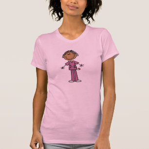Afrikanische amerikanische weibliche T-Shirt