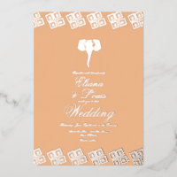 Afrikanische Ankara Elephant Wedding gepresst