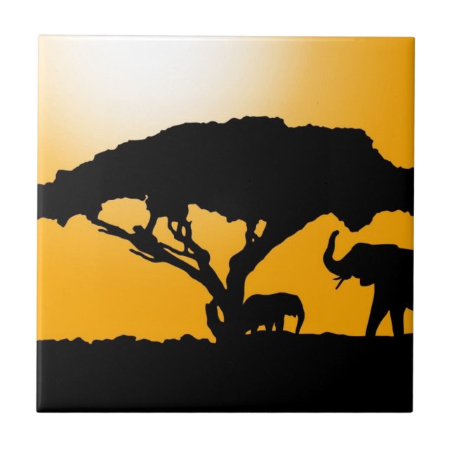 Afrikanische Art Fliese (Vorderseite)