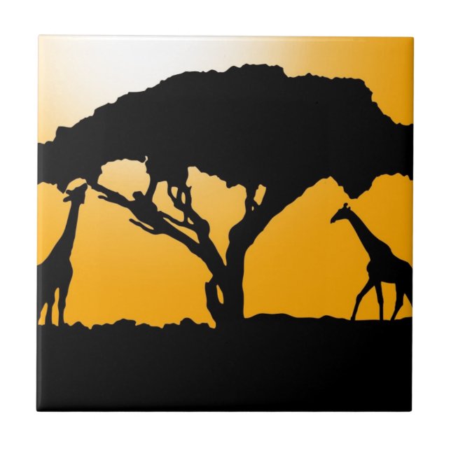 Afrikanische Art Fliese (Vorderseite)