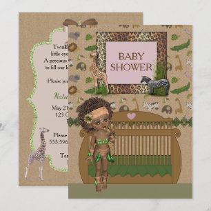 Afrikanische Babyparty-Einladung Einladung