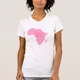 "Afrikanische Braut" Weichrosa Kontinent Afrikas T-Shirt
