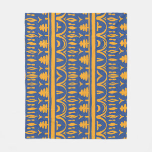 Afrikanische Chevrons: Ethnisches Stammesmuster Fleecedecke