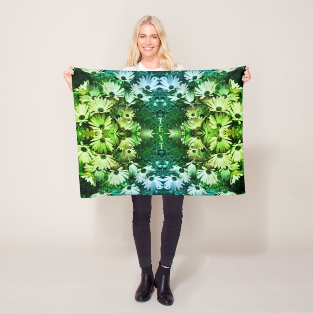 Afrikanische Daisy-Blume Abstrakt Personalisiert Fleecedecke (Beispiel)