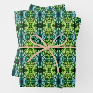 Afrikanische Daisy-Blume Abstrakt Personalisiert Geschenkpapier Set
