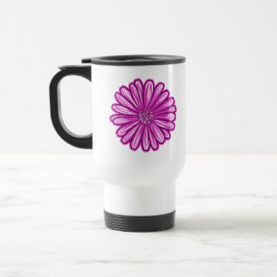 Afrikanische Daisy-Blume, realistische Illustratio Reisebecher