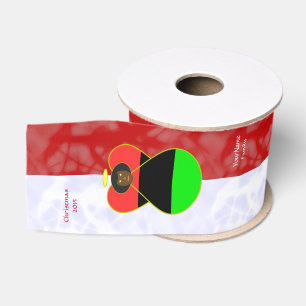 Afrikanische Diaspora-Engel-Flagge Rot Weiß Person Ripsband