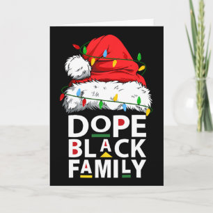 Afrikanische Drogenschwarze Familie Afro Team Sant Karte