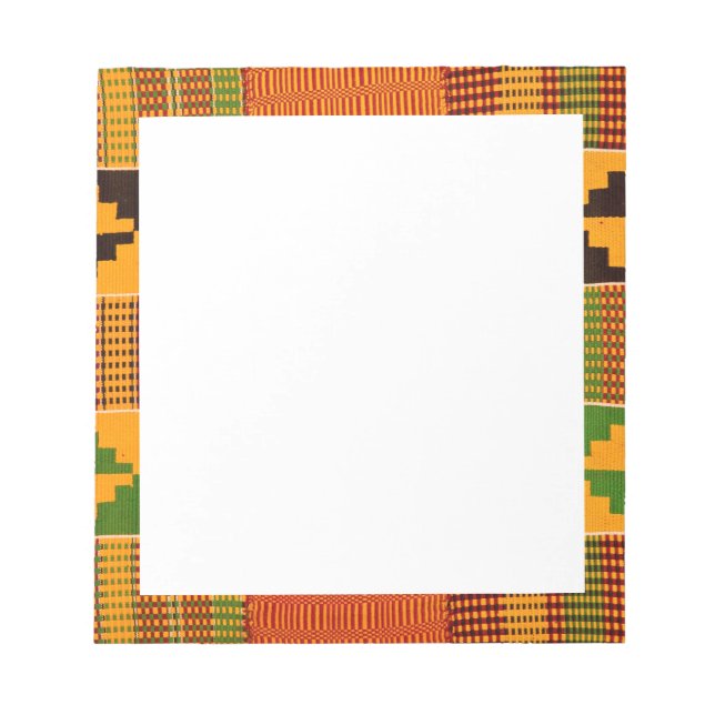 afrikanische Druckvorlagen Notizblock (Vorderseite)