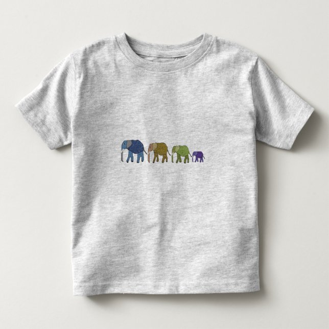 Afrikanische Elefant-Kleinkind-Shirt Kleinkind T-shirt (Vorderseite)
