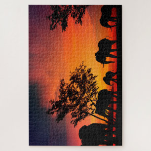 Afrikanische Elefanten auf der Ebene Serengeti