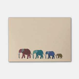 Afrikanische Elefanten Posten-it® Anmerkungen Post-it Klebezettel