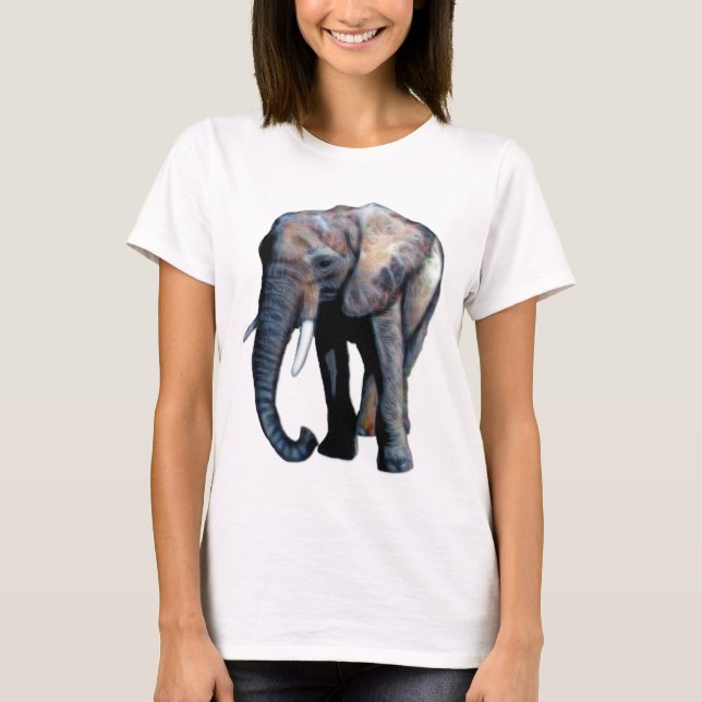 Afrikanische Elefantenkunst für Tierliebhaber! T-Shirt (Vorderseite)