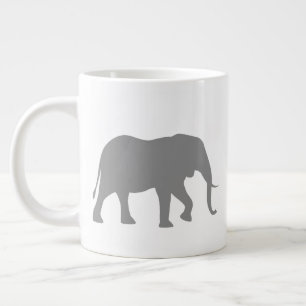 Afrikanische ElefantenSilhouetten Wildtier Jumbo-Tasse