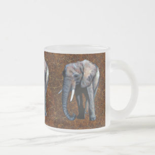 Afrikanische Elefantenwildschützerin Drinking Tass Mattglastasse