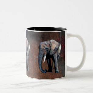 Afrikanische Elefantenwildschützerin Drinking Tass Zweifarbige Tasse