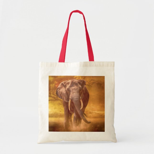 Afrikanische Elephant Nobility Tragetasche (Vorne)