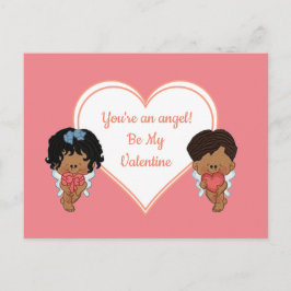 Afrikanische Engel Valentine Postcard Postkarte