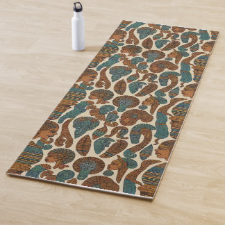 afrikanische Ethnic Pattern Art Yogamatte
