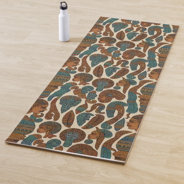afrikanische Ethnic Pattern Art Yogamatte (Beispiel)