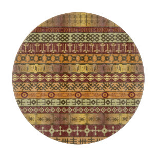Afrikanische ethnische Motive, ornamentaler Hinter Schneidebrett