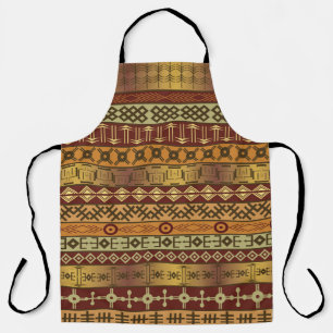 Afrikanische ethnische Motive, ornamentaler Hinter Schürze